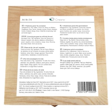 Creano Blooming Tea Gift Set in Stylish Wooden Box