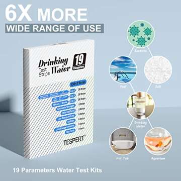 TESPERT Water Testing Kit - Accurate Drink Water Test Strips