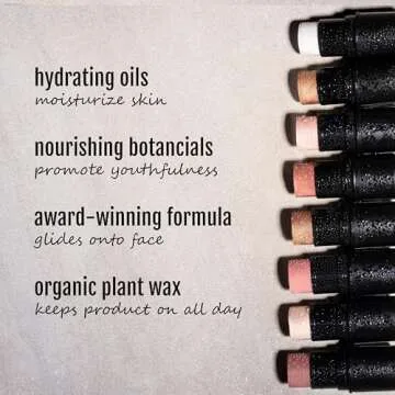 BaeBlu Organic Tint Tube, 100% Natural Vegan Gluten-Free Cream Highlighter Multi-Stick, Made in USA, Chardonnay