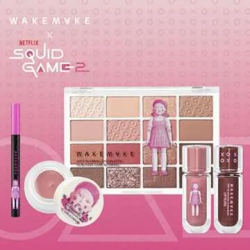 WAKEMAKE Squid Game Lip Gloss Set for Glossy Finish