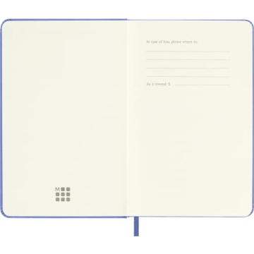 Moleskine Classic Notebook Pocket Hydrangea Blue Hard Cover
