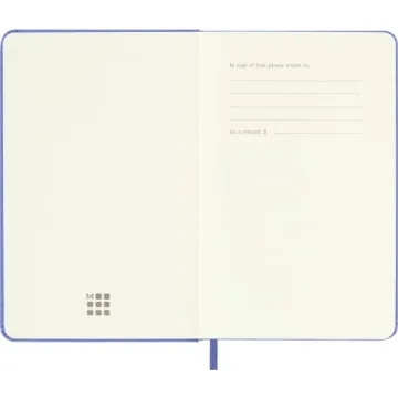 Moleskine Classic Notebook Pocket Hydrangea Blue Hard Cover