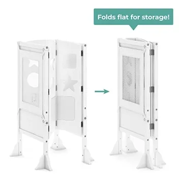 Guidecraft Classic Kitchen Helper Stool for Toddlers