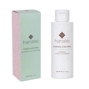 Hanalei Cruelty-Free and Paraben - Free Papaya Powder Face Cleanser, Gentle Everyday Cleansing, Non-...