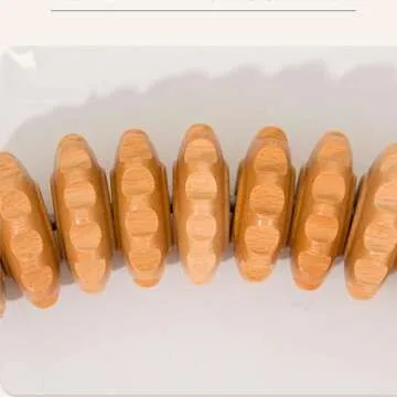 Curved Wood Therapy Massage Roller for Body Sculpting