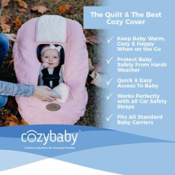 CozyBaby Insulated Infant Car Seat Cover for All Weather