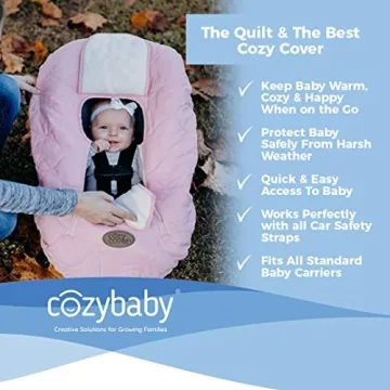 CozyBaby Insulated Infant Car Seat Cover for All Weather