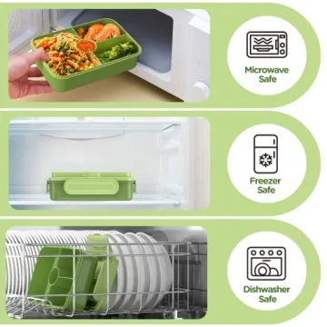 Jelife Bento Box Large Leakproof Lunch Box for Kids