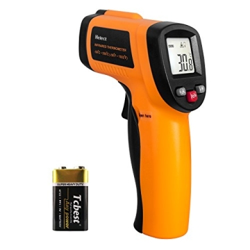 Helect Non-Contact Laser Infrared Thermometer -58°F to 1022°F | Instant Accurate Readings