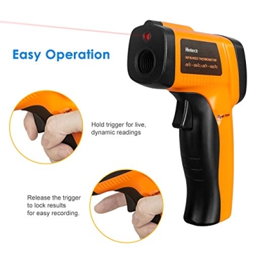 Helect Laser Infrared Thermometer -58°F to 1022°F Accurate