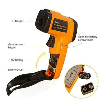 Helect Laser Infrared Thermometer -58°F to 1022°F Accurate