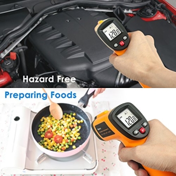 Helect Laser Infrared Thermometer -58°F to 1022°F Accurate