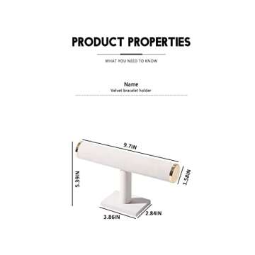 Ausalivan Bracelet Holder Stand,Bracelet Organizer Display for Selling,Bangle Organizer for Women,Watch Storage Holder for Men,Jewelry Business Supplies (Beige + metal lid)