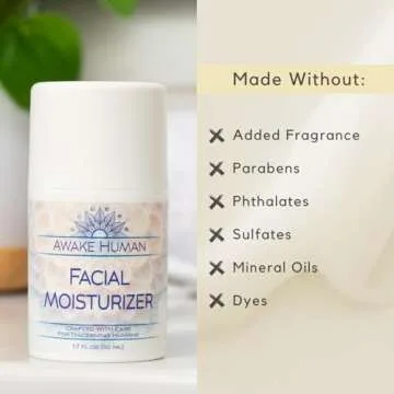 Organic Aloe Face Moisturizer for Sensitive Skin