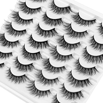 Natural 3D Mink Cat Eye Lashes - 14 Pairs Pack