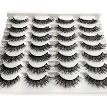 Natural 3D Mink Cat Eye Lashes - 14 Pairs Pack