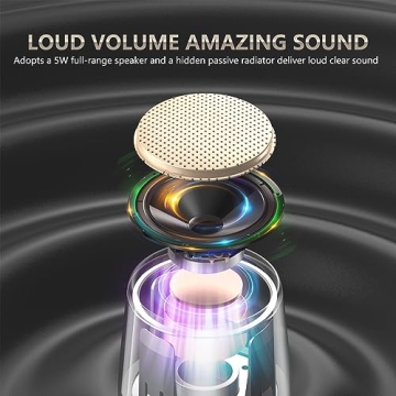 INSMY Waterproof Mini Bluetooth Speaker with Stereo Pairing