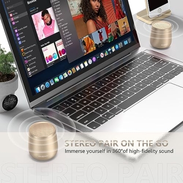 INSMY Waterproof Mini Bluetooth Speaker with Stereo Pairing