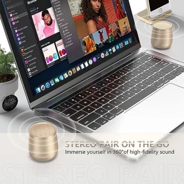 INSMY Waterproof Mini Bluetooth Speaker with Stereo Pairing