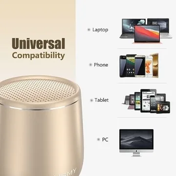 INSMY Waterproof Mini Bluetooth Speaker with Stereo Pairing