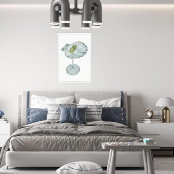 Funky Seashell Martini Wall Art for Trendy Home Decor