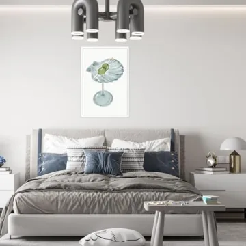 Funky Seashell Martini Wall Art for Trendy Home Decor