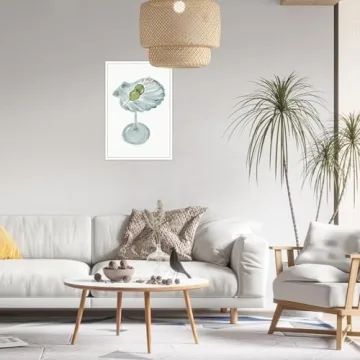 Funky Seashell Martini Wall Art for Trendy Home Decor