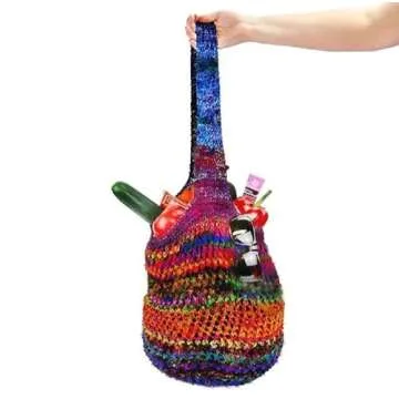 Revolution Fibers Recycled Sari Silk Yarn, Multi-Color Pure Silk Yarn, Made from Handspun Used Sari Fabric Ribbon Scraps, Rainbow Yarn for Knitting, Weaving & Crocheting 100 Grams per Ball (1-Ball)