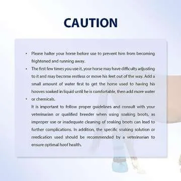 COMFPET 2 Piece Hoof Soaking Boot for Hoof Problems, White Line Disease, Thrush, Abscess Horse Soaker Bag, Hooves Care Treatment