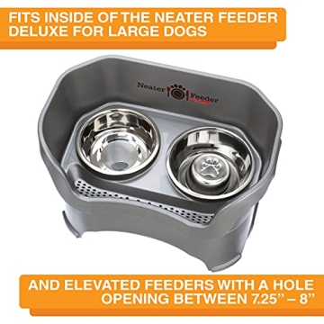 Stainless Steel Slow Feed Bowl for Dogs & Cats - Neater Brands