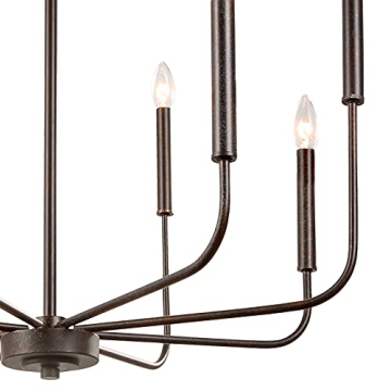 LALUZ 26" Dimmable Chandeliers for Dining Rooms