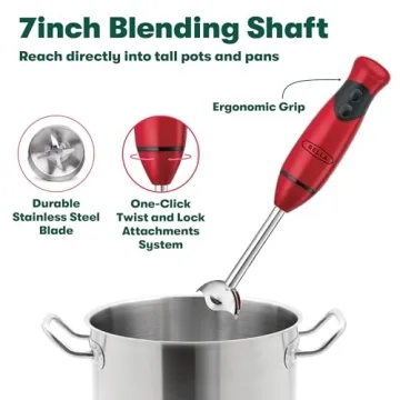 BELLA Immersion Hand Blender for Smoothies and Soups