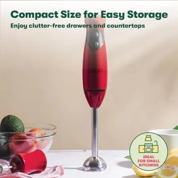 BELLA Immersion Hand Blender for Smoothies and Soups