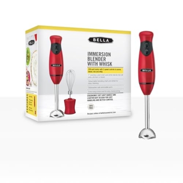 BELLA Immersion Hand Blender for Smoothies and Soups