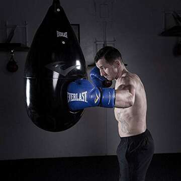 Everlast HydroStrike 100 Pound Boxing Heavy Water Filled Home Gym Workout Punching Bag For At Home B...