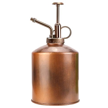 Megawodar Galvanized Steel Plant Mister Spray Bottle, 8" Tall Vintage Plant Spritzer Watering Can, S...