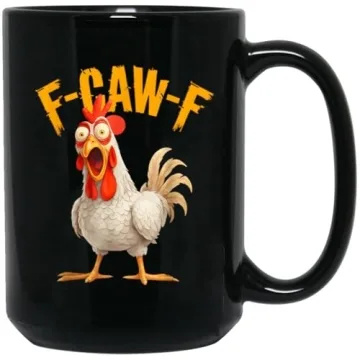 Funny F-Awk-F Chicken Retro Ceramic Coffee Mug