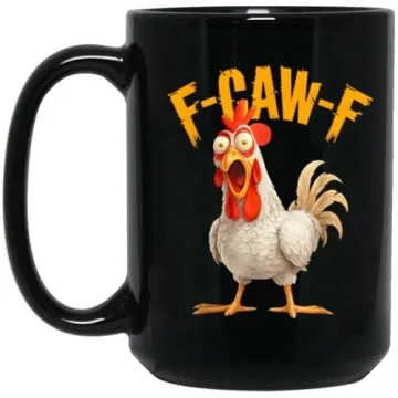 Funny F-Awk-F Chicken Retro Ceramic Coffee Mug