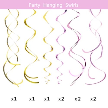 LITAUS Tri-Color Birthday Decorations - Pack of 19