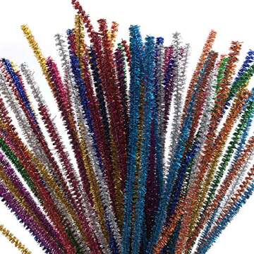 Anvin Pipe Cleaners 100 Pcs 10 Colors Chenille Stems for DIY Crafts Decorations Creative School Proj...