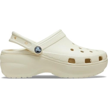 Crocs Women's Classic Platform Clog in Bone Color