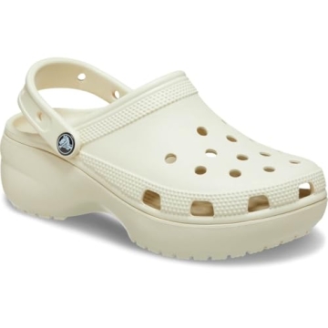 Crocs Women's Classic Platform Clog in Bone Color