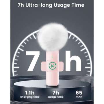 Kingwell Wireless Lavalier Microphone for iPhone, 2 Mini Lapel Microphones with Clearer Audio for Video Recording, Interview, Vlog (Pink)