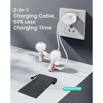 Kingwell Wireless Lavalier Microphone for iPhone, 2 Mini Lapel Microphones with Clearer Audio for Video Recording, Interview, Vlog (Pink)