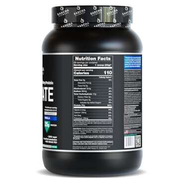 SASCHA FITNESS Hydrolyzed Whey Protein Isolate,100% Grass-Fed (2 Pounds, Vanilla)