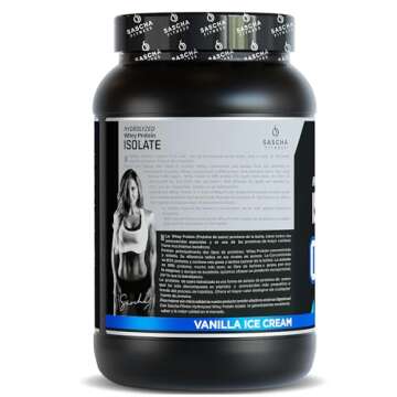 SASCHA FITNESS Hydrolyzed Whey Protein Isolate,100% Grass-Fed (2 Pounds, Vanilla)