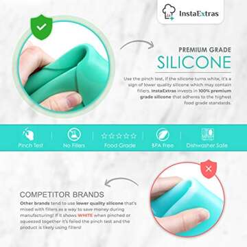 Sealing Ring for 6 Qt InstaPot - Replacement Silicone Gasket Seal Rings for 6 Quart IP Programmable Pressure Cooker - Insta-Pot Rubber Replacements and Insta Pot Accessories Fit 5QT & 6QT Models