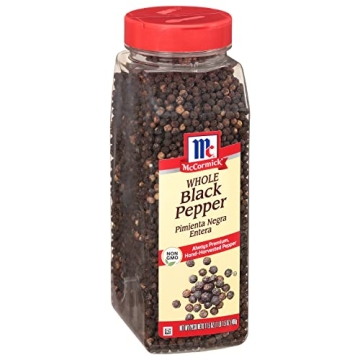 McCormick Whole Black Pepper for Flavorful Cooking
