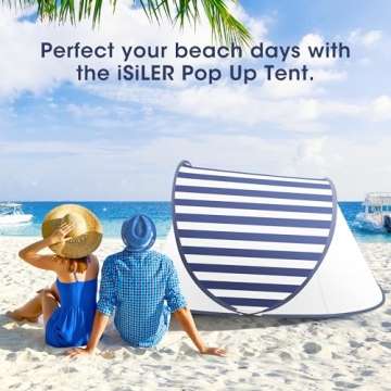 Lightweight Portable Beach Tent with UPF 50+ Protection