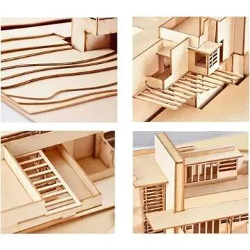 10 PCS Basswood Sheets 1/16 ×12×8 Inch,Unfinished Plywood Craft Basswood Sheet for Cricut Maker